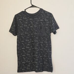 Alpha Beta Women's Small Dinosaur Print Tee